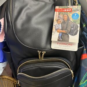 Skip Hop Evermore Black Diaper Backpack